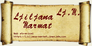 Ljiljana Marmat vizit kartica